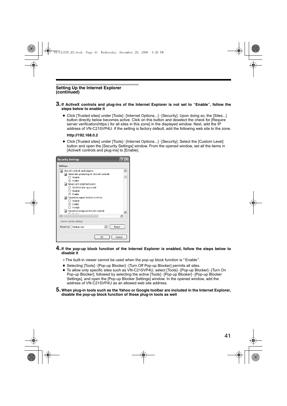 JVC VN-C215VP4U User Manual | Page 41 / 48