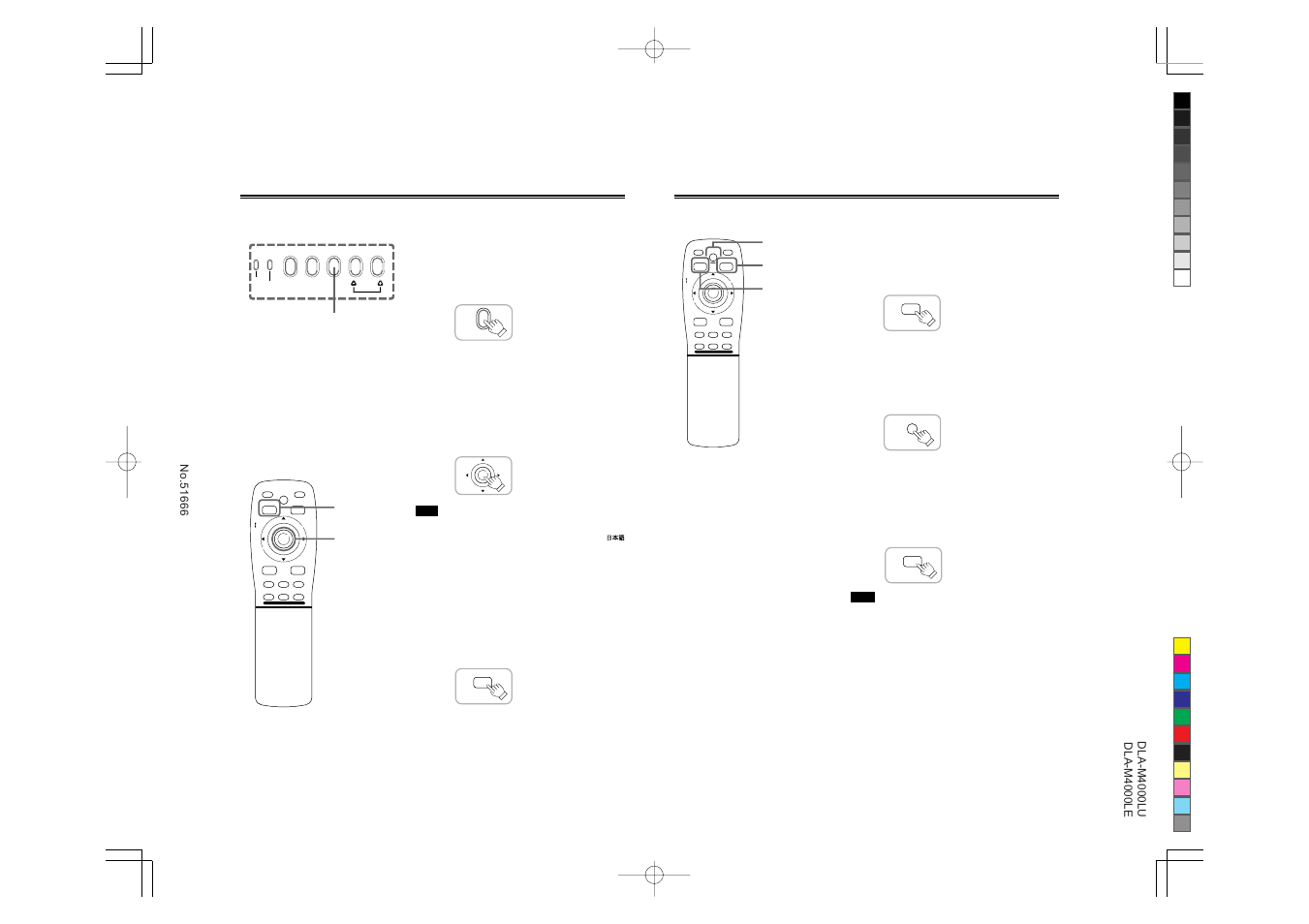 Lens lock unlock, Rgb/computer lens lock unlock | JVC DLA-M4000LU User Manual | Page 15 / 44