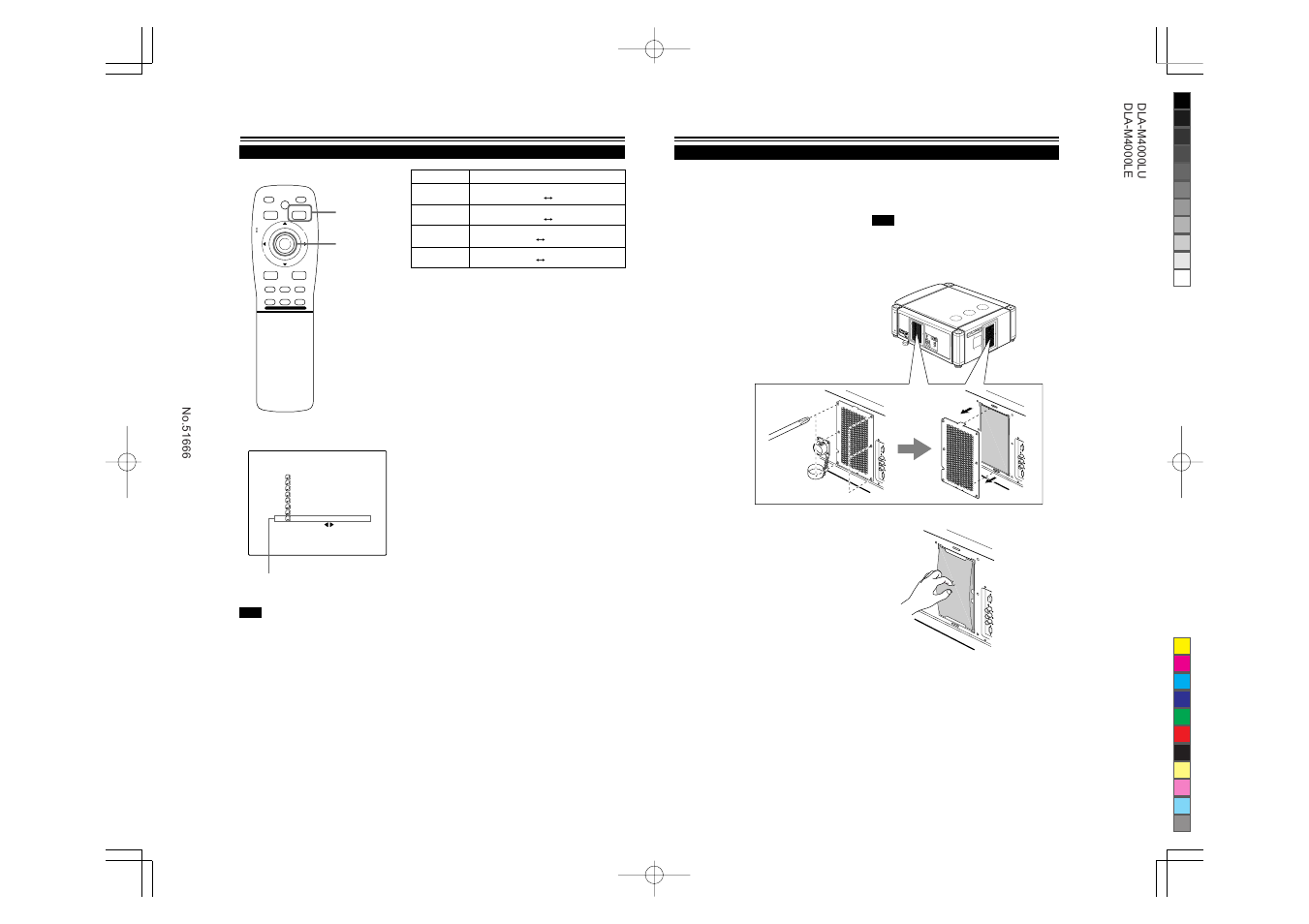 Lens lock unlock | JVC DLA-M4000LU User Manual | Page 30 / 44