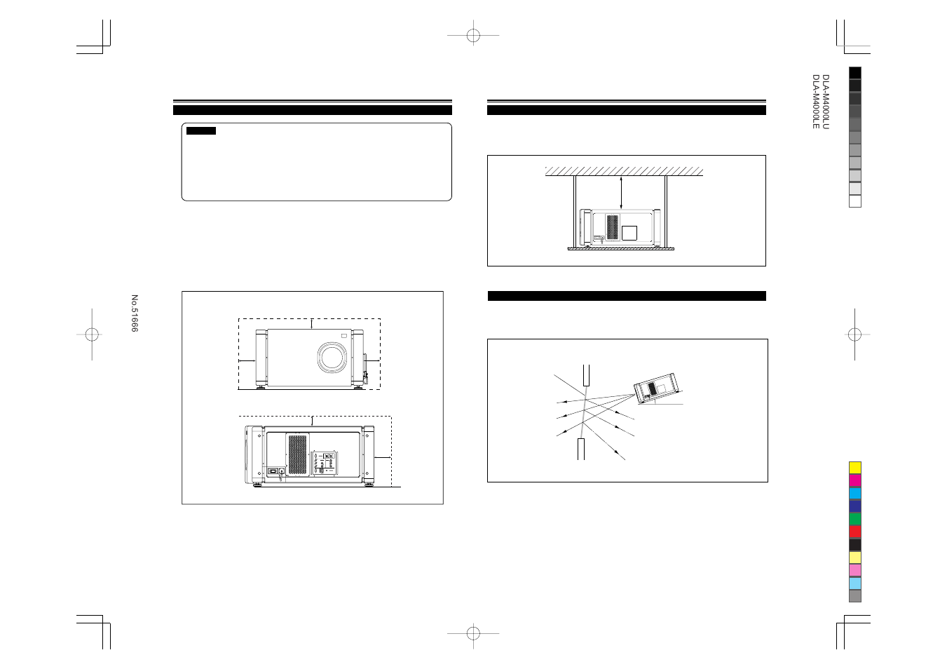 Installing the projector | JVC DLA-M4000LU User Manual | Page 42 / 44
