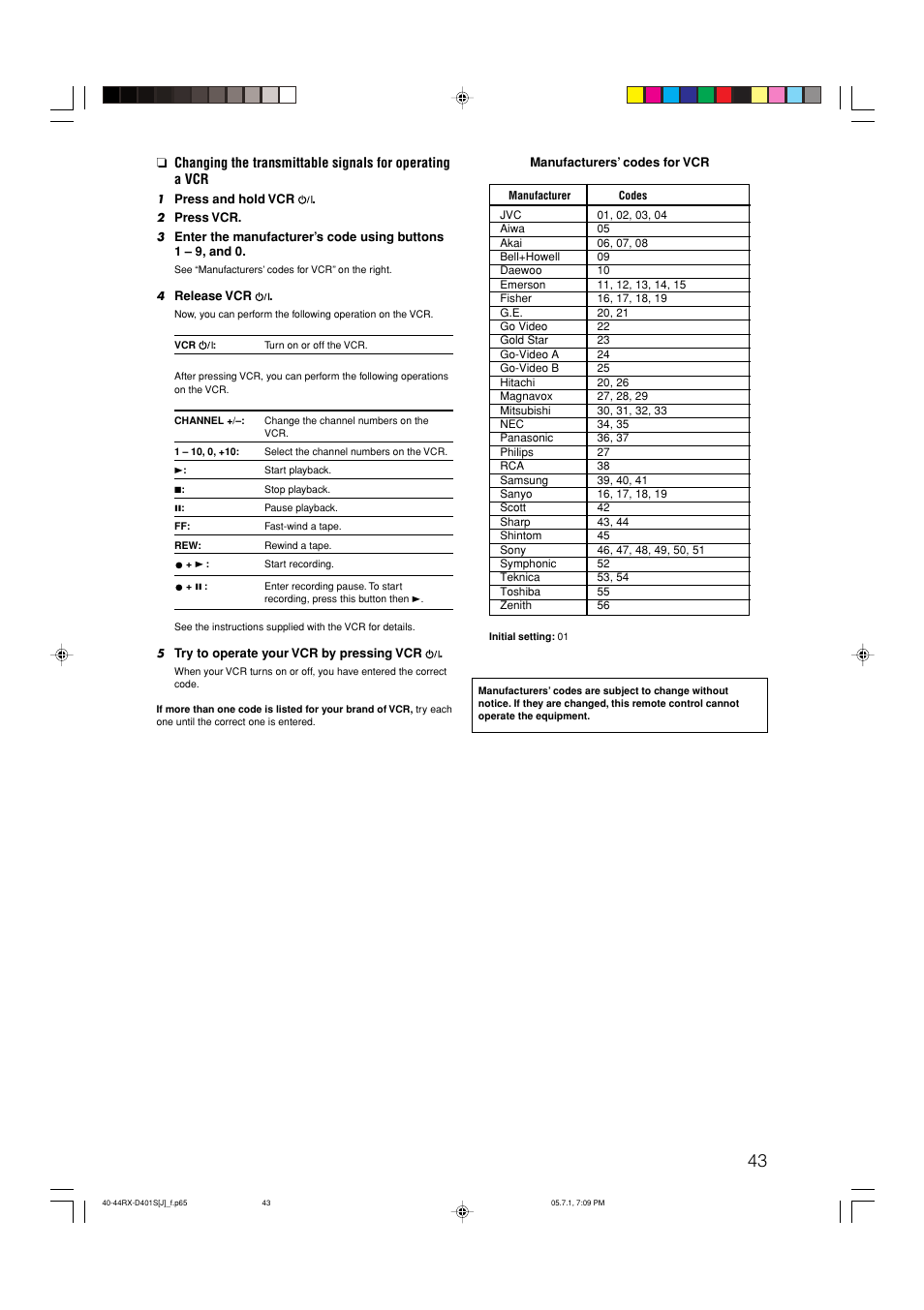 JVC RX-D401S User Manual | Page 45 / 52