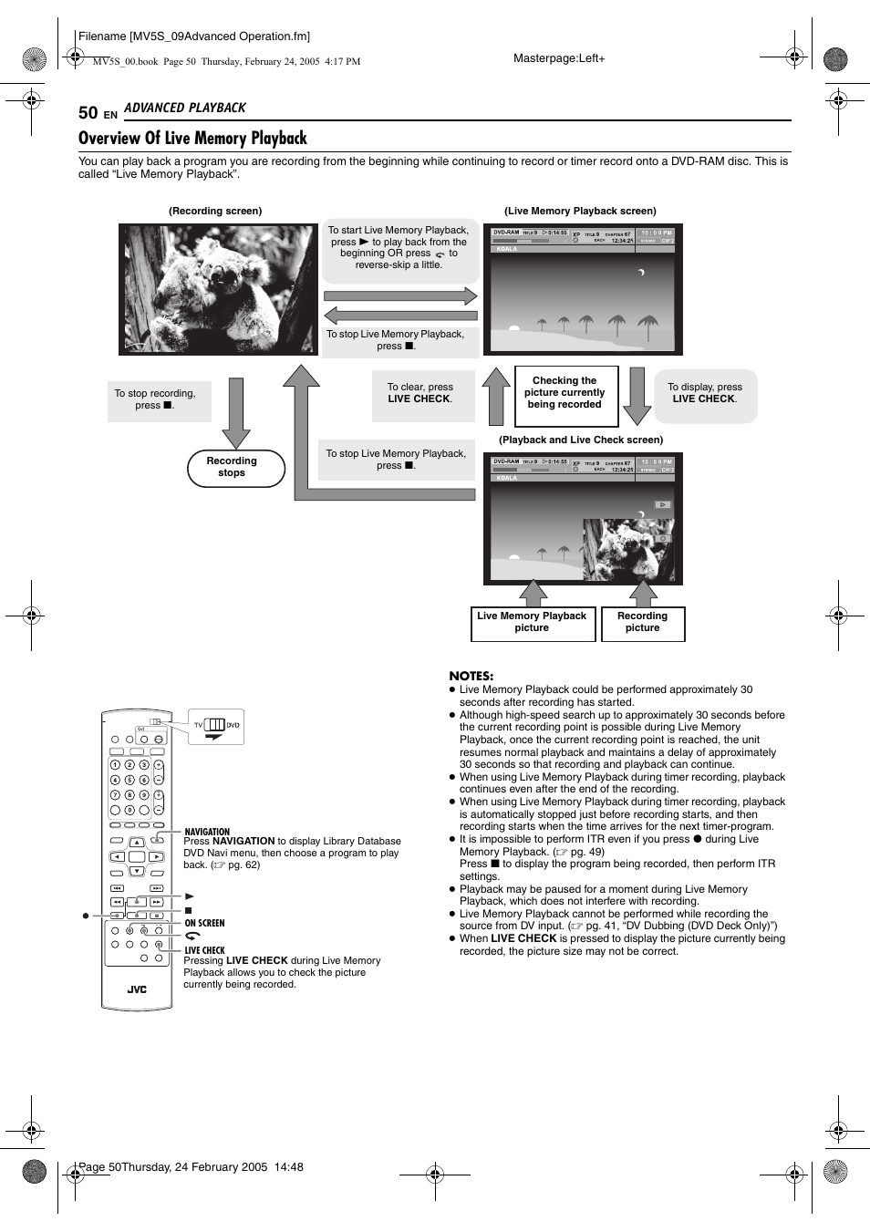 JVC DR-MV5S User Manual | Page 50 / 88