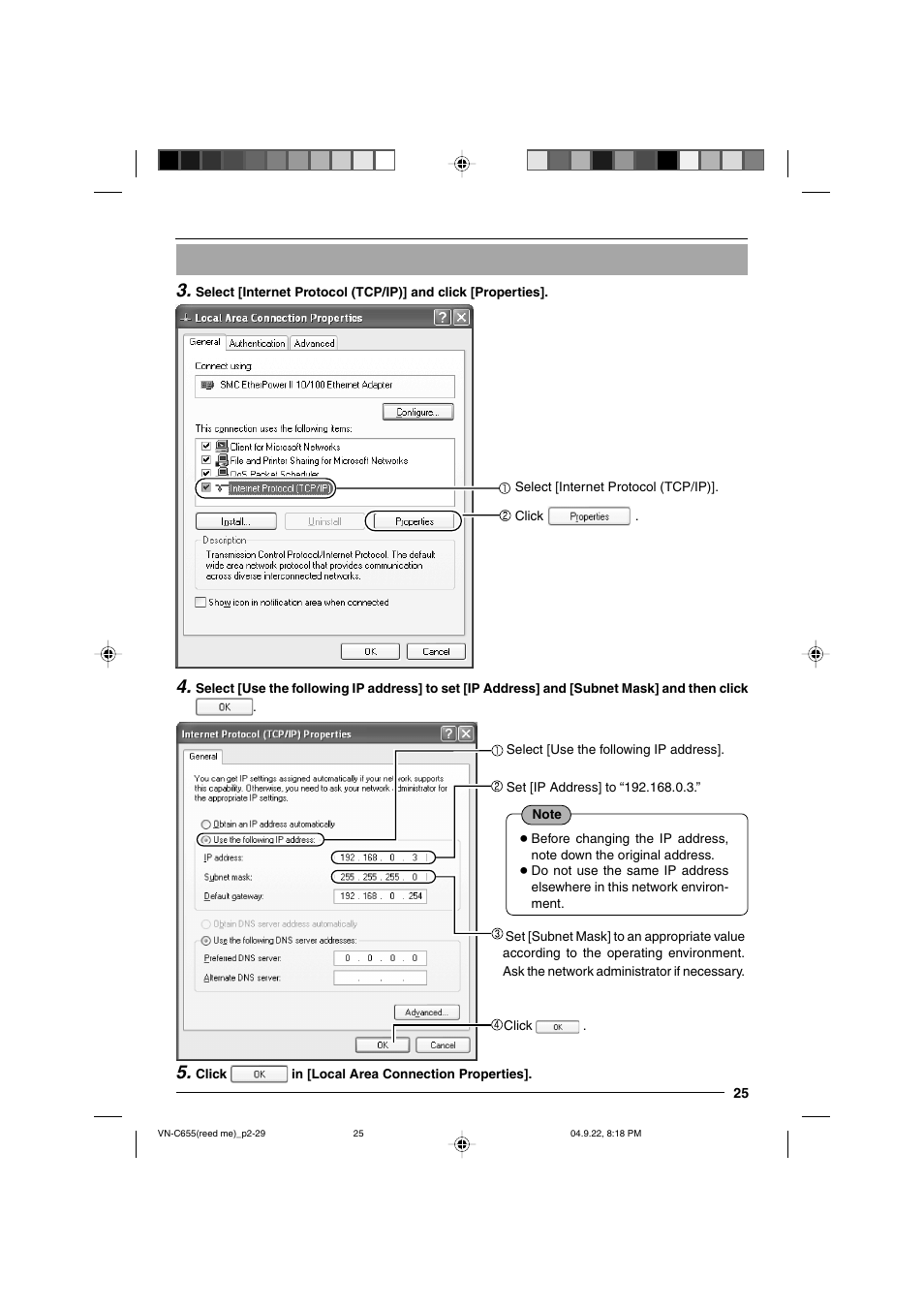 JVC VN-C655U User Manual | Page 25 / 40