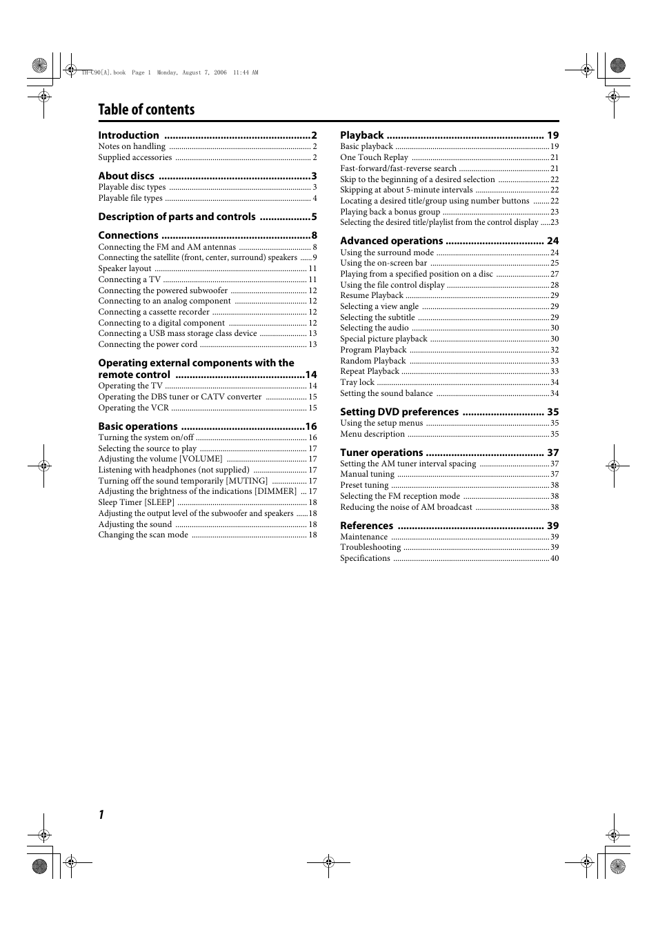 JVC TH-C90 User Manual | Page 54 / 138