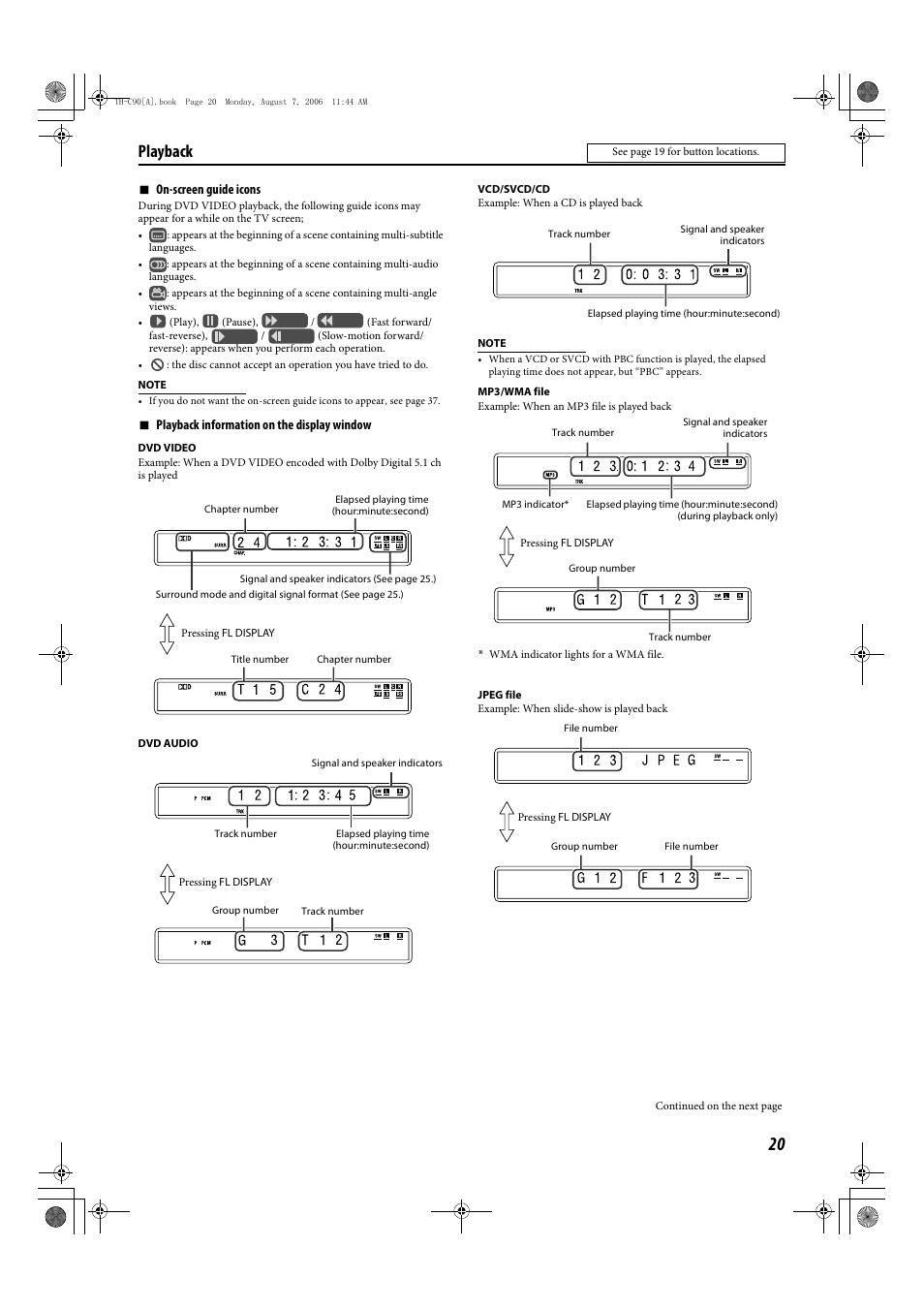 Playback | JVC TH-C90 User Manual | Page 73 / 138