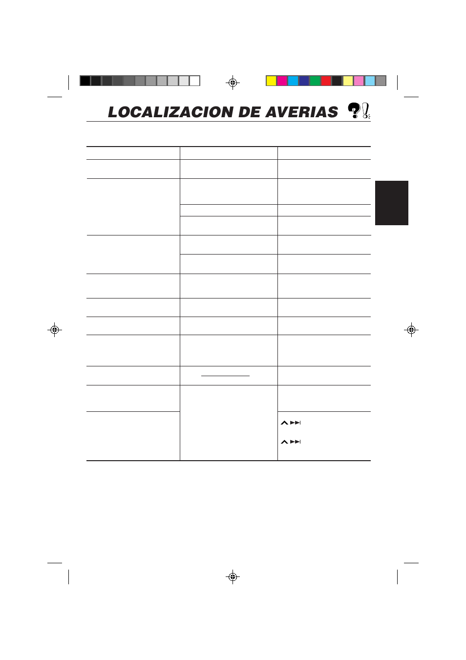 Localizacion de averias, Esp añol | JVC KD-LX50 User Manual | Page 119 / 182