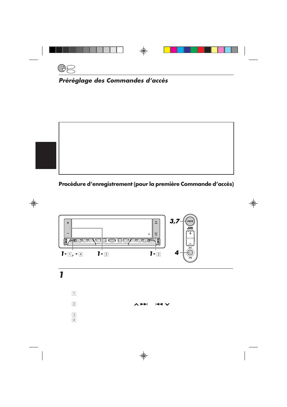 Préréglage des commandes d’accès | JVC KD-LX50 User Manual | Page 150 / 182