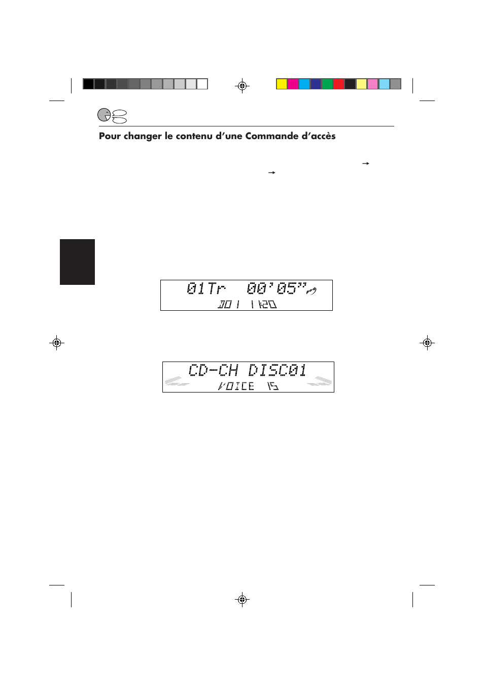 Pour changer le contenu d’une commande d’accès | JVC KD-LX50 User Manual | Page 156 / 182