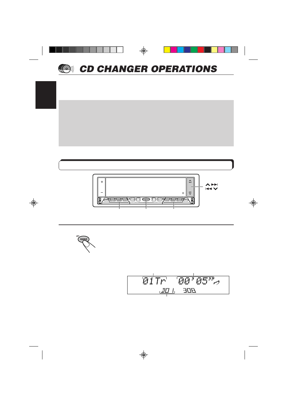 Cd changer operations, Playing cds, Select the cd automatic changer | JVC KD-LX50 User Manual | Page 54 / 182