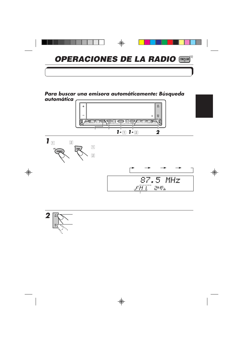 Operaciones de la radio, Para escuchar la radio | JVC KD-LX50 User Manual | Page 67 / 182