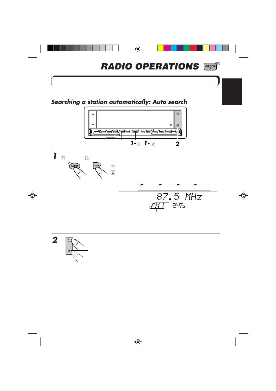Radio operations, Listening to the radio | JVC KD-LX50 User Manual | Page 7 / 182