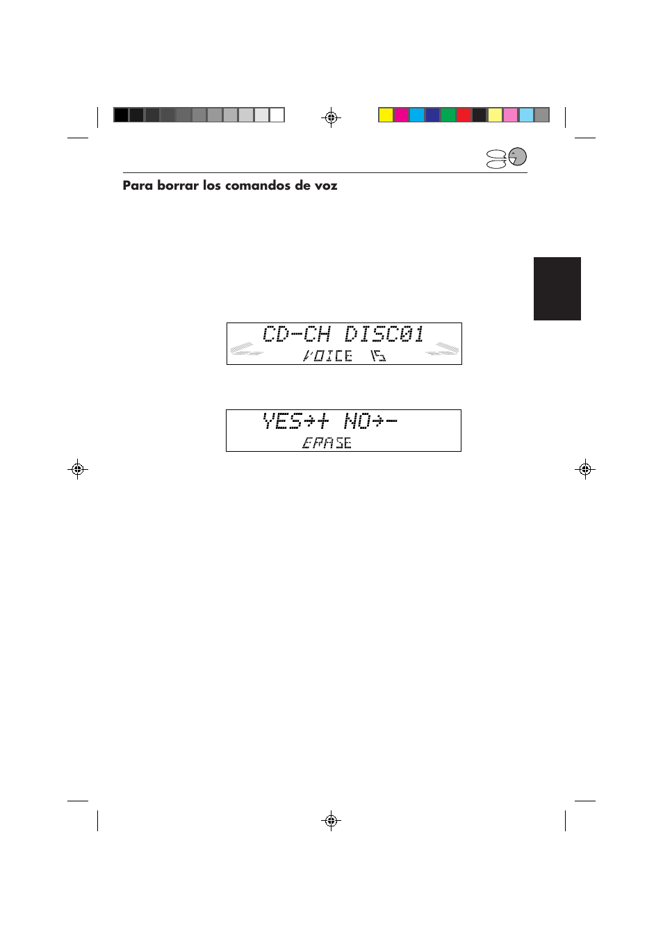 Para borrar los comandos de voz | JVC KD-LX50 User Manual | Page 97 / 182