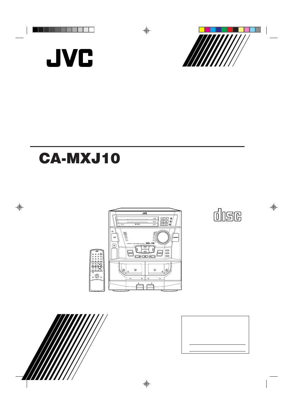 JVC CA-MXJ10 User Manual | 32 pages