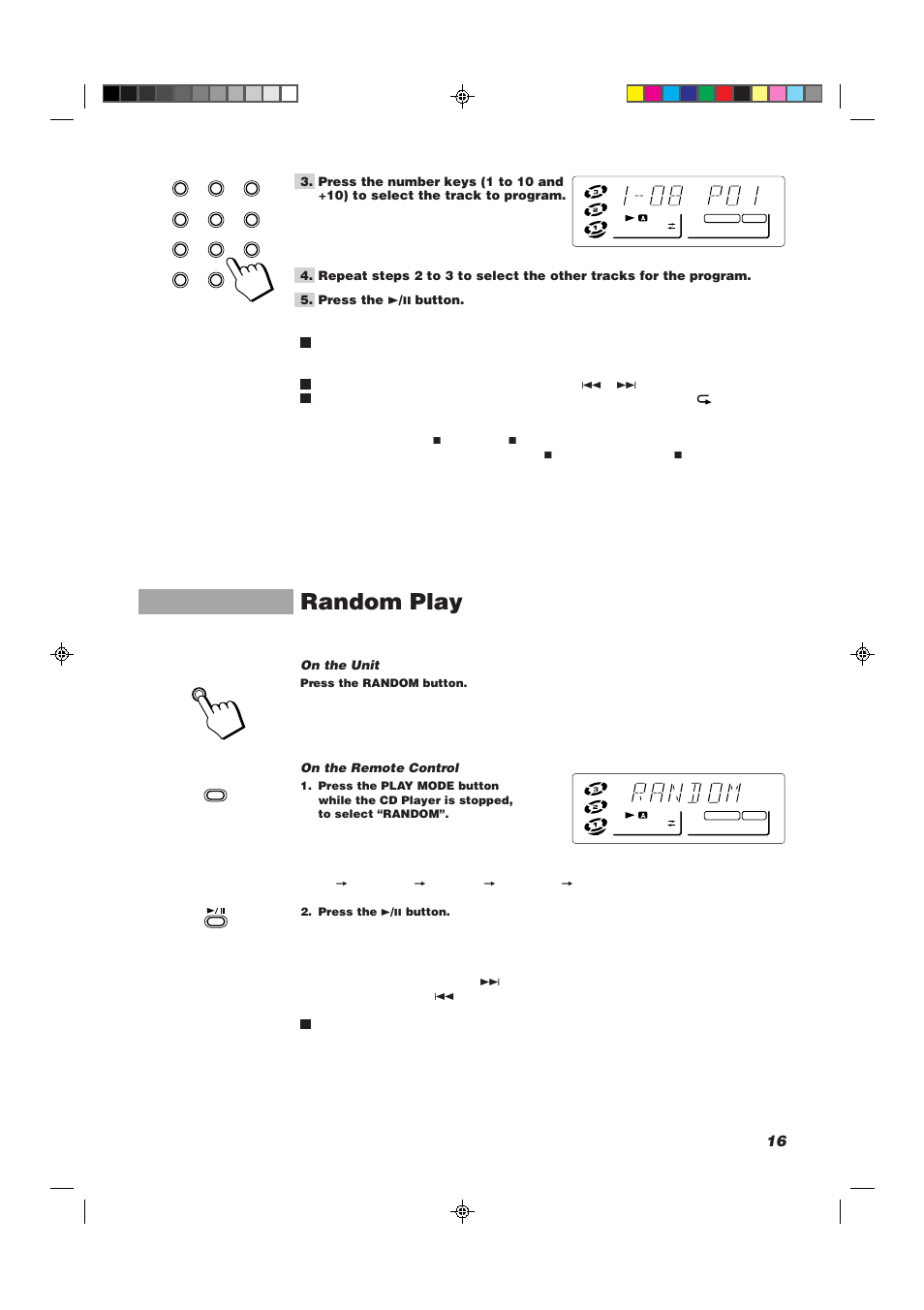 Random play | JVC CA-MXJ10 User Manual | Page 19 / 32