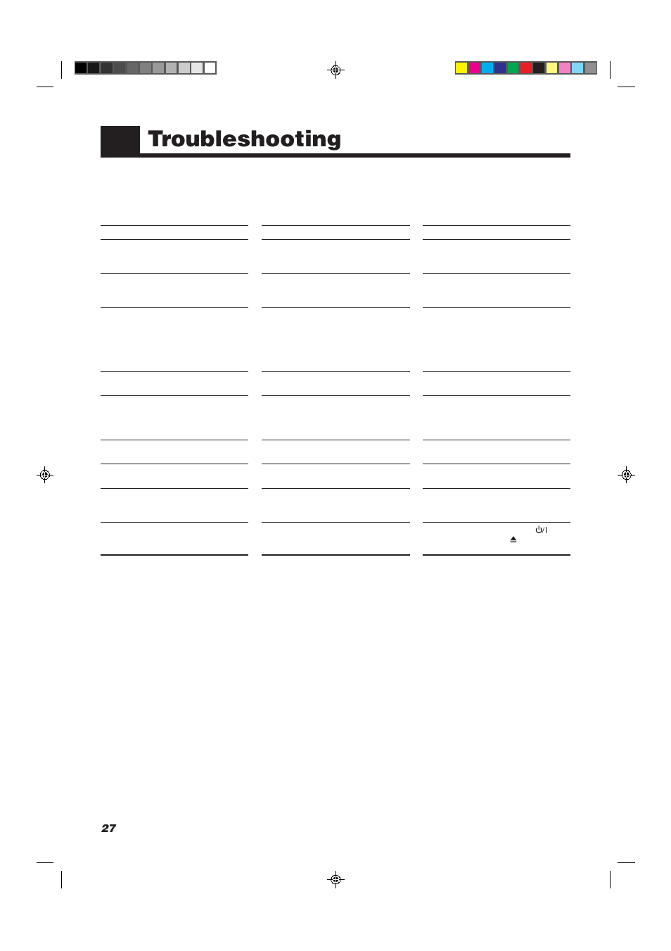 Troubleshooting | JVC CA-MXJ10 User Manual | Page 30 / 32