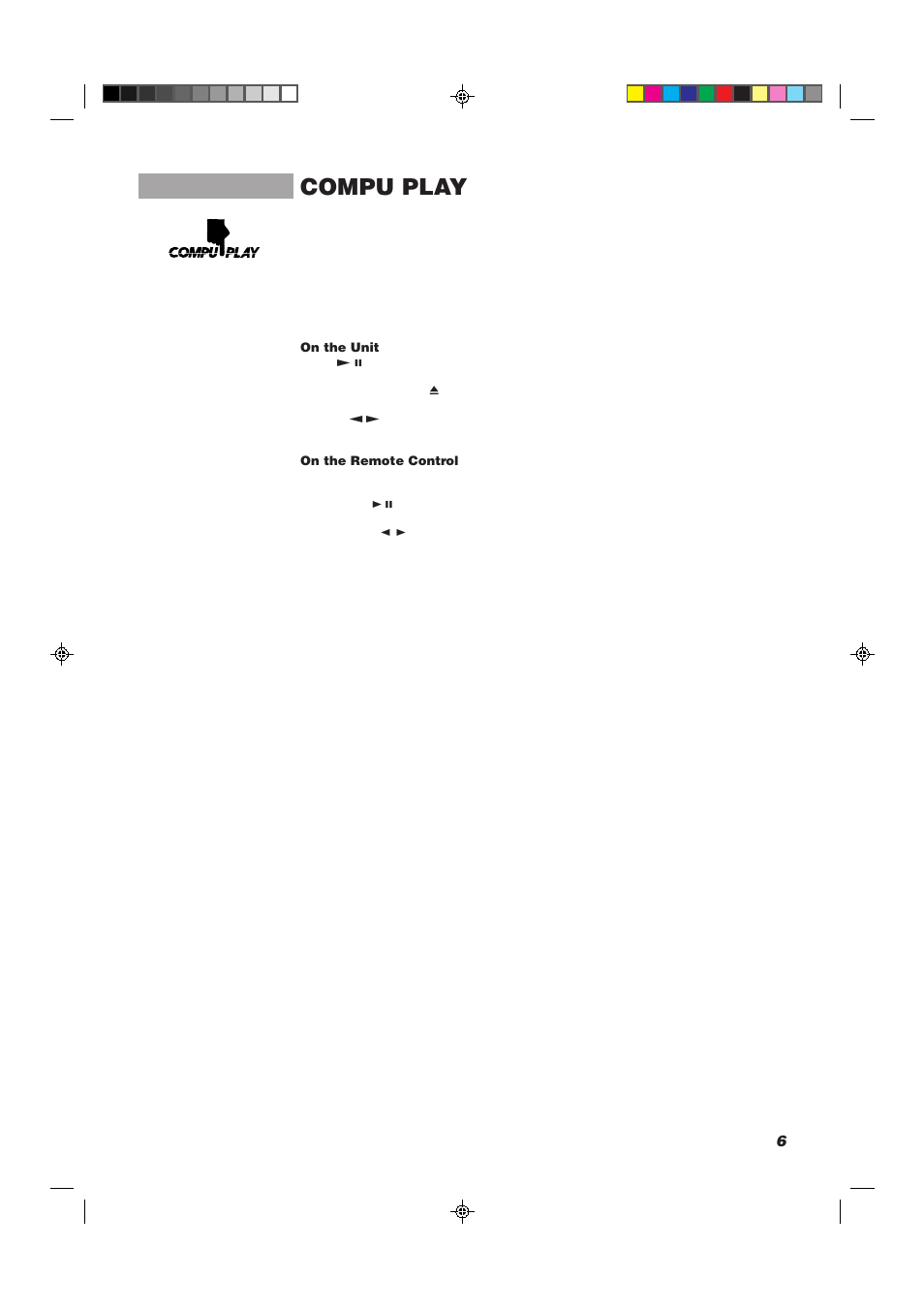 Compu play | JVC CA-MXJ10 User Manual | Page 9 / 32