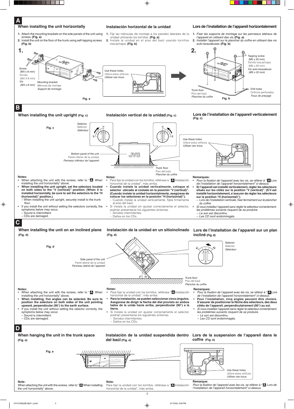 A1. 2 | JVC CH-X1500  EN User Manual | Page 2 / 12