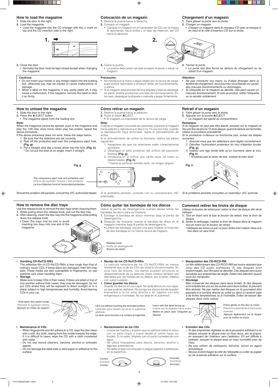 JVC CH-X1500  EN User Manual | Page 6 / 12