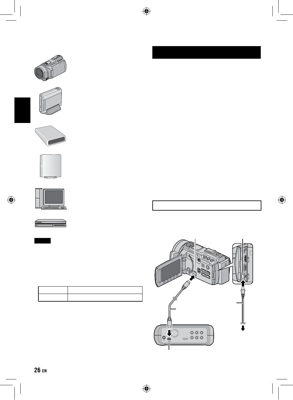 Copying, Copying files, Using a bd/dvd burner | Copying files using a bd/dvd burner | JVC Everio GZ-HM1 User Manual | Page 26 / 44