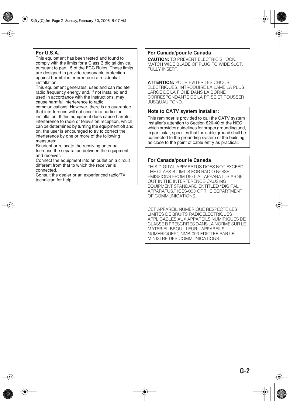 JVC FS-GD6S User Manual | Page 3 / 42