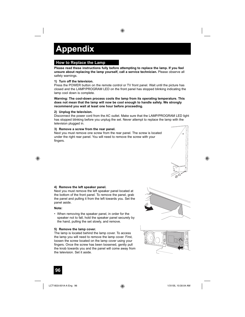 Appendix | JVC HD-61Z886 User Manual | Page 96 / 104