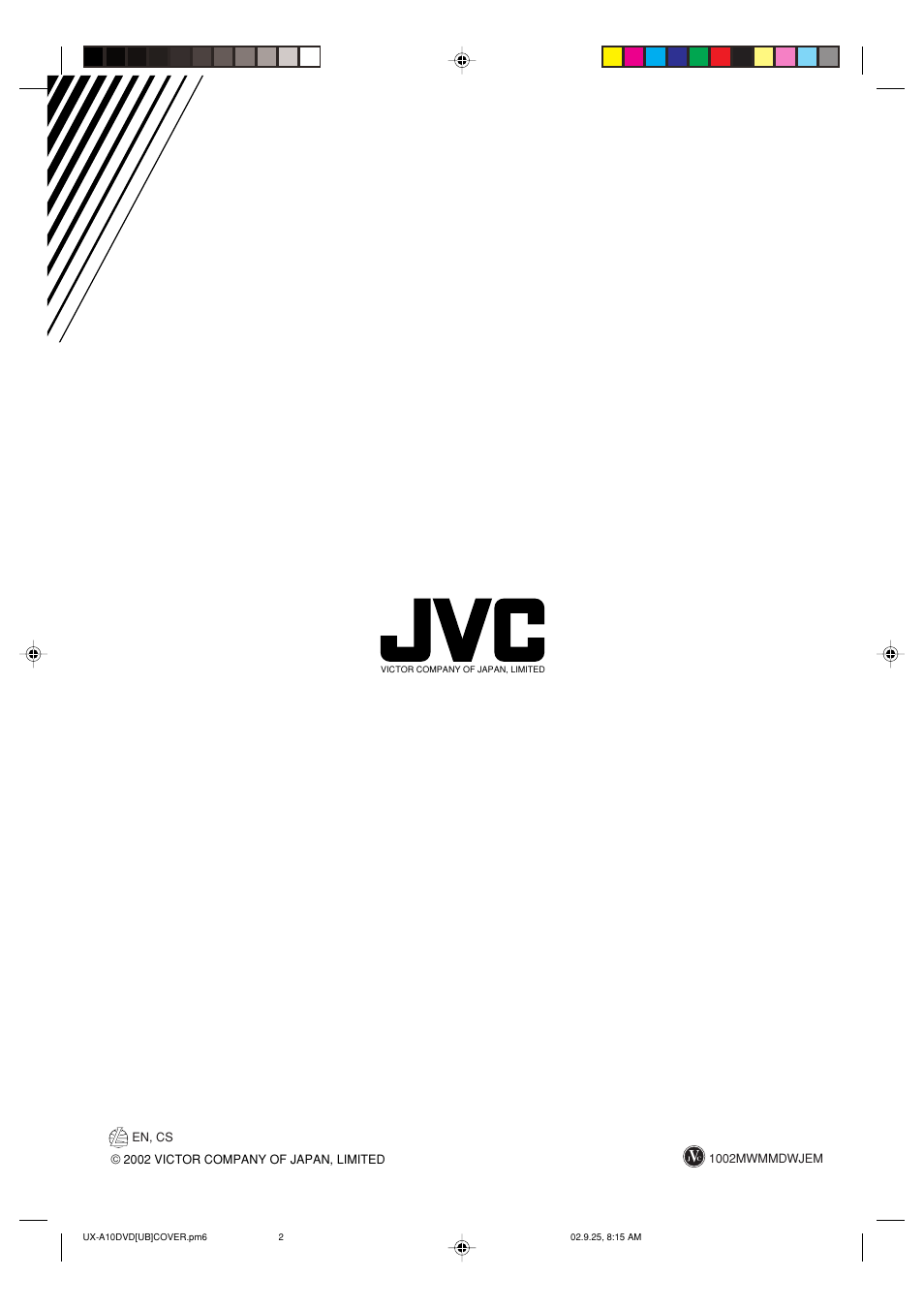 JVC UX-A10DVD User Manual | Page 106 / 106