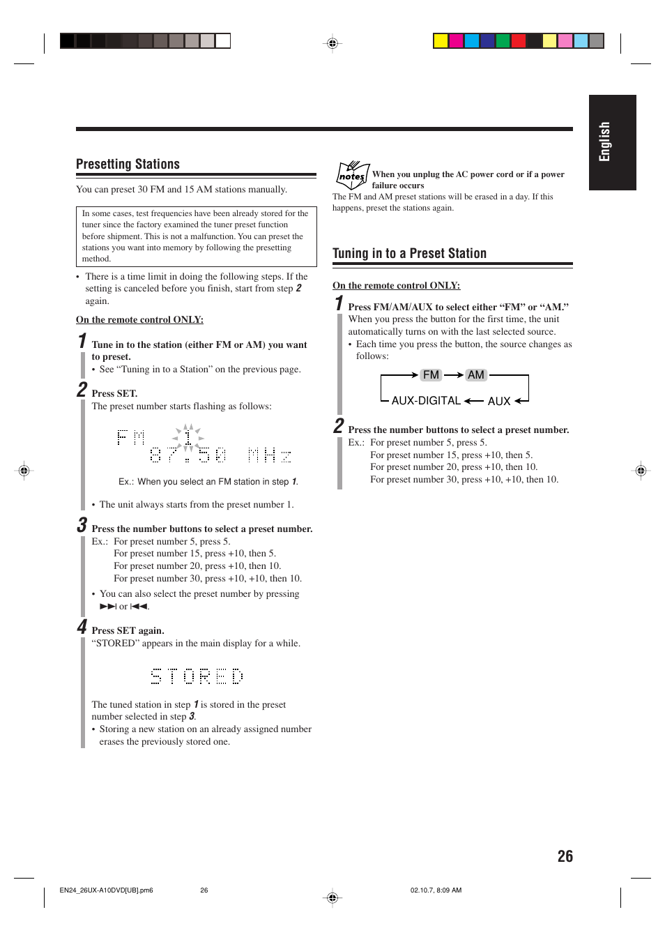 JVC UX-A10DVD User Manual | Page 29 / 106