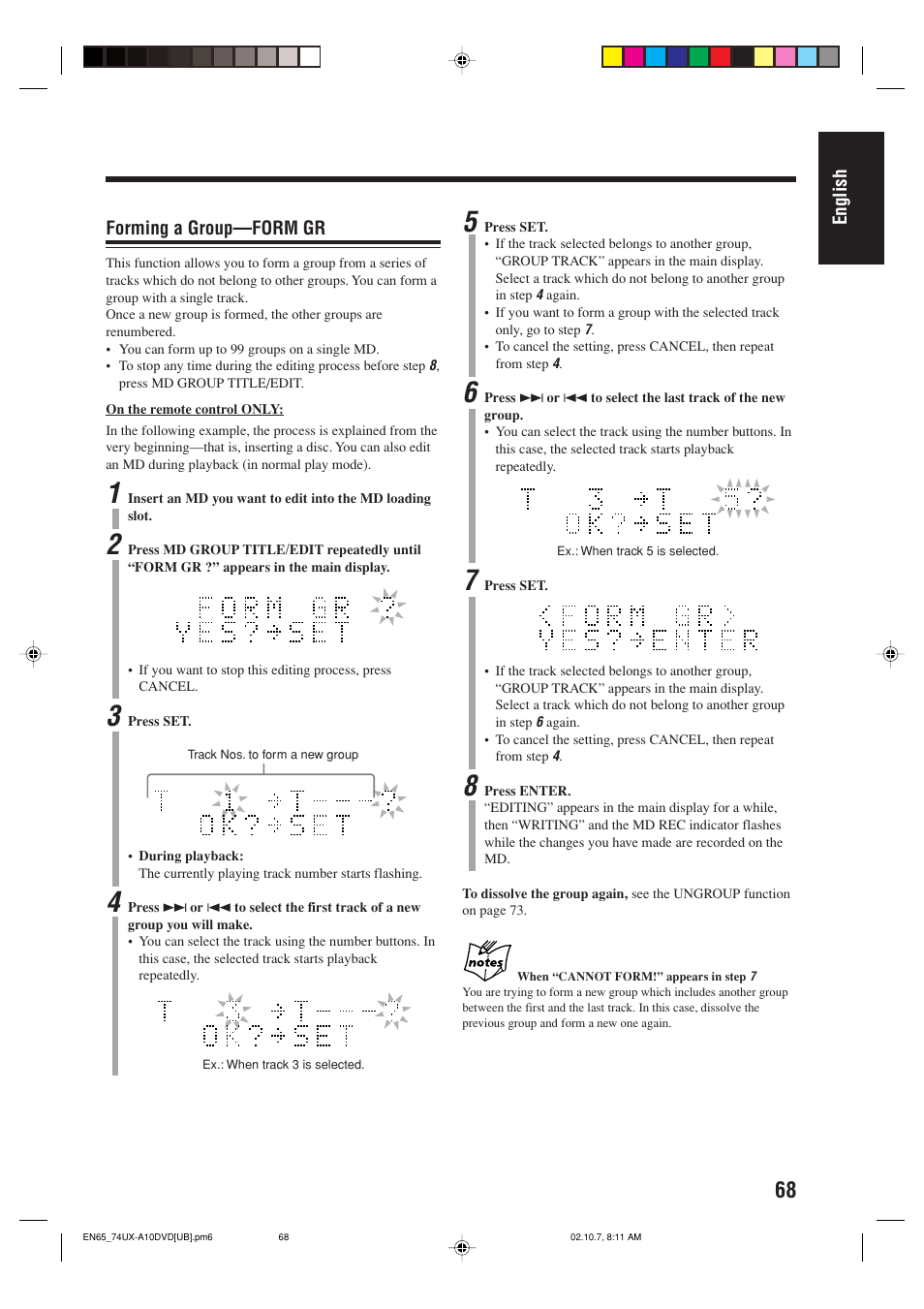 JVC UX-A10DVD User Manual | Page 71 / 106