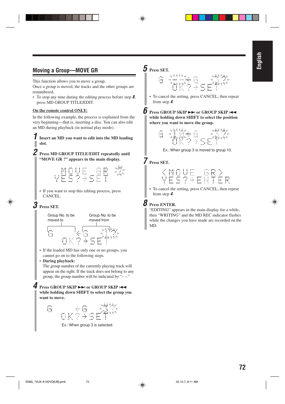 JVC UX-A10DVD User Manual | Page 75 / 106