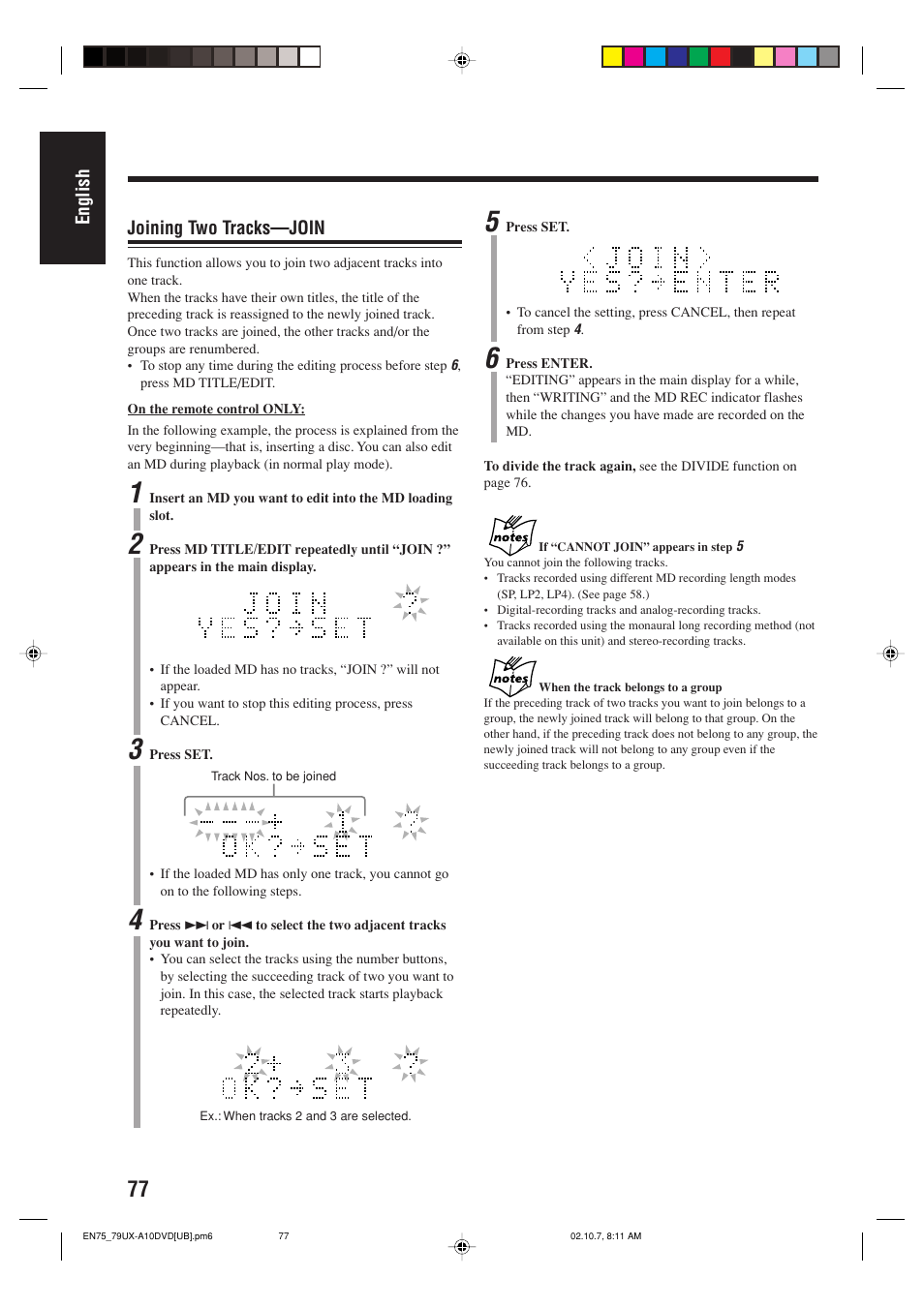 JVC UX-A10DVD User Manual | Page 80 / 106