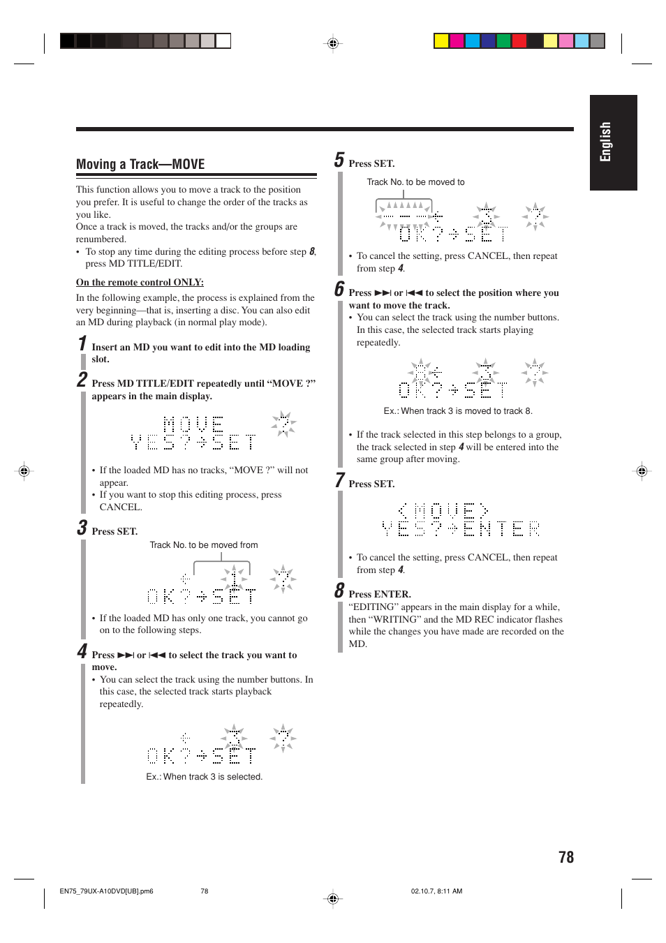 JVC UX-A10DVD User Manual | Page 81 / 106