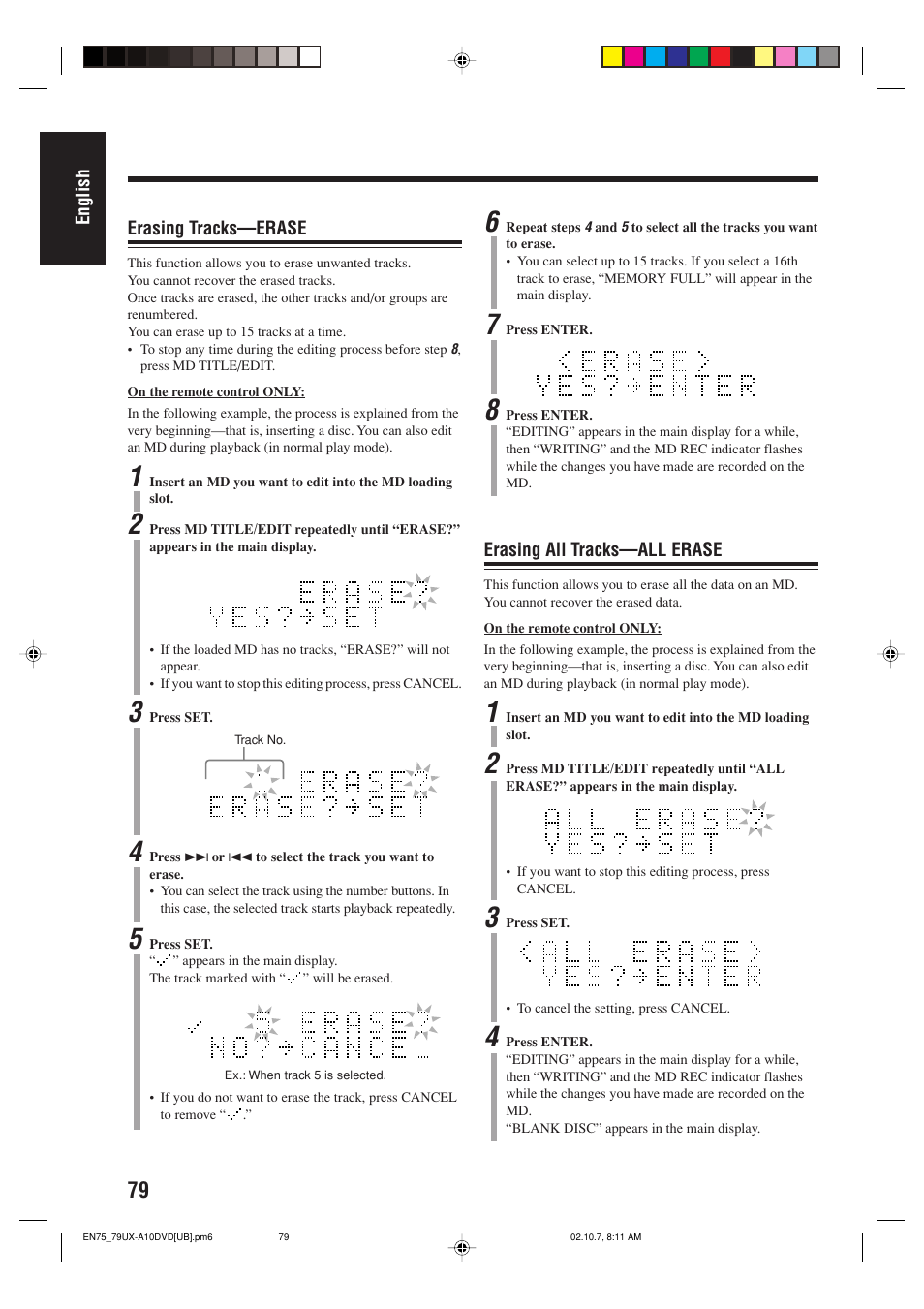 JVC UX-A10DVD User Manual | Page 82 / 106