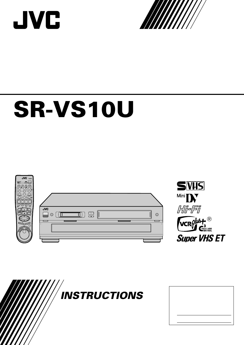 JVC SR-VS10U User Manual | 80 pages