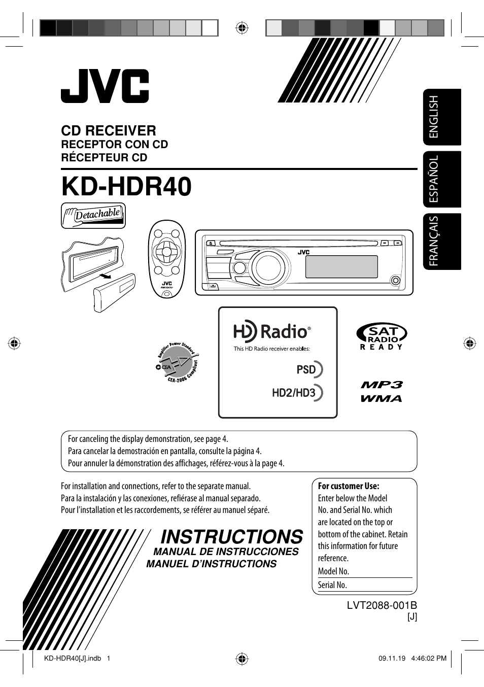 JVC LVT2088-001B User Manual | 100 pages