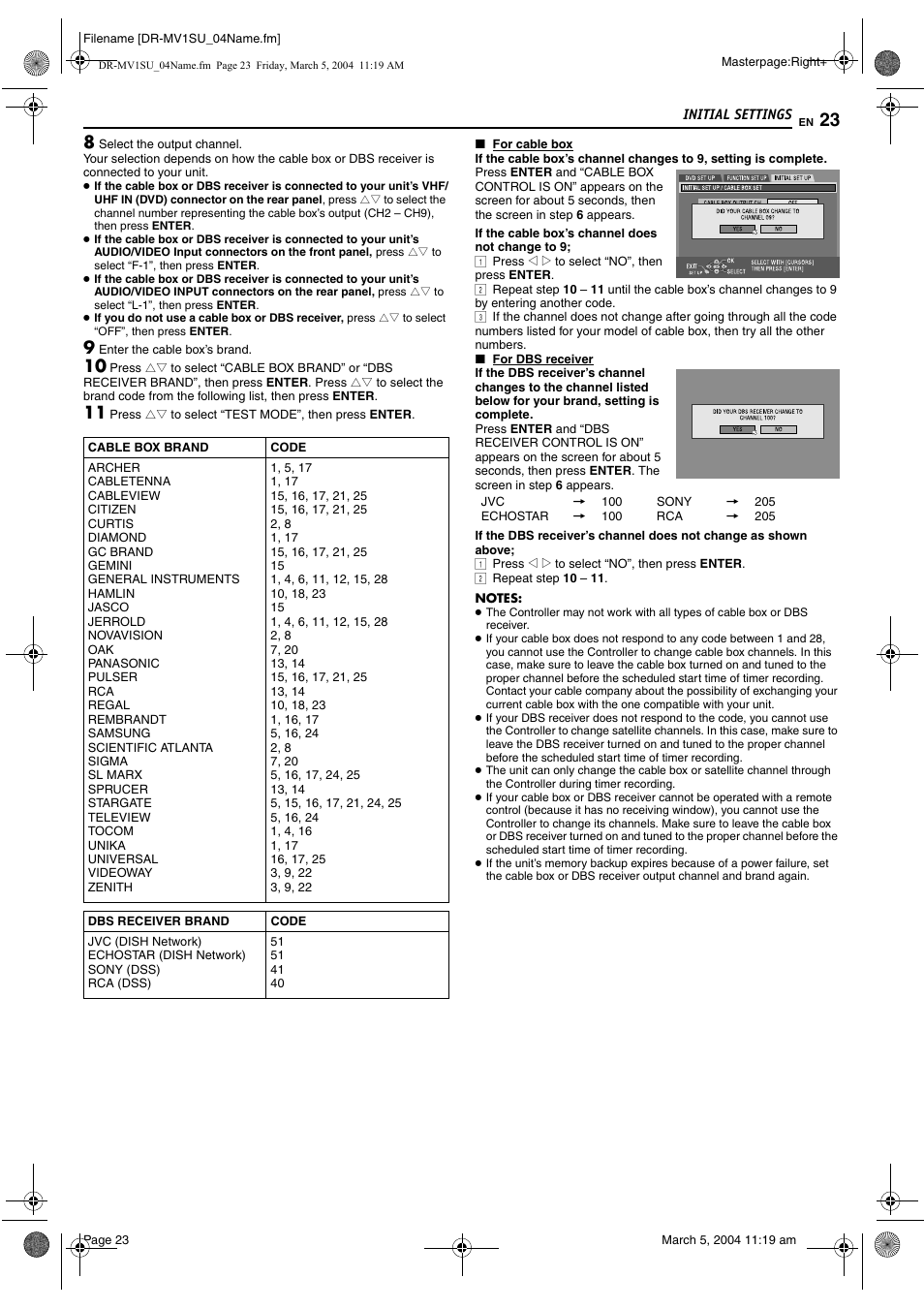 JVC VCR PLUS+ DR-MV1S User Manual | Page 23 / 92