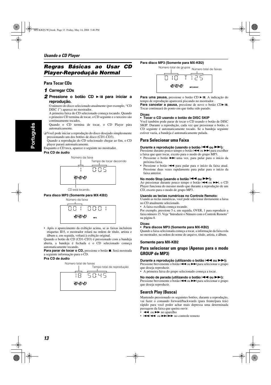 JVC MX-KB1 MX-KB2 User Manual | Page 68 / 82