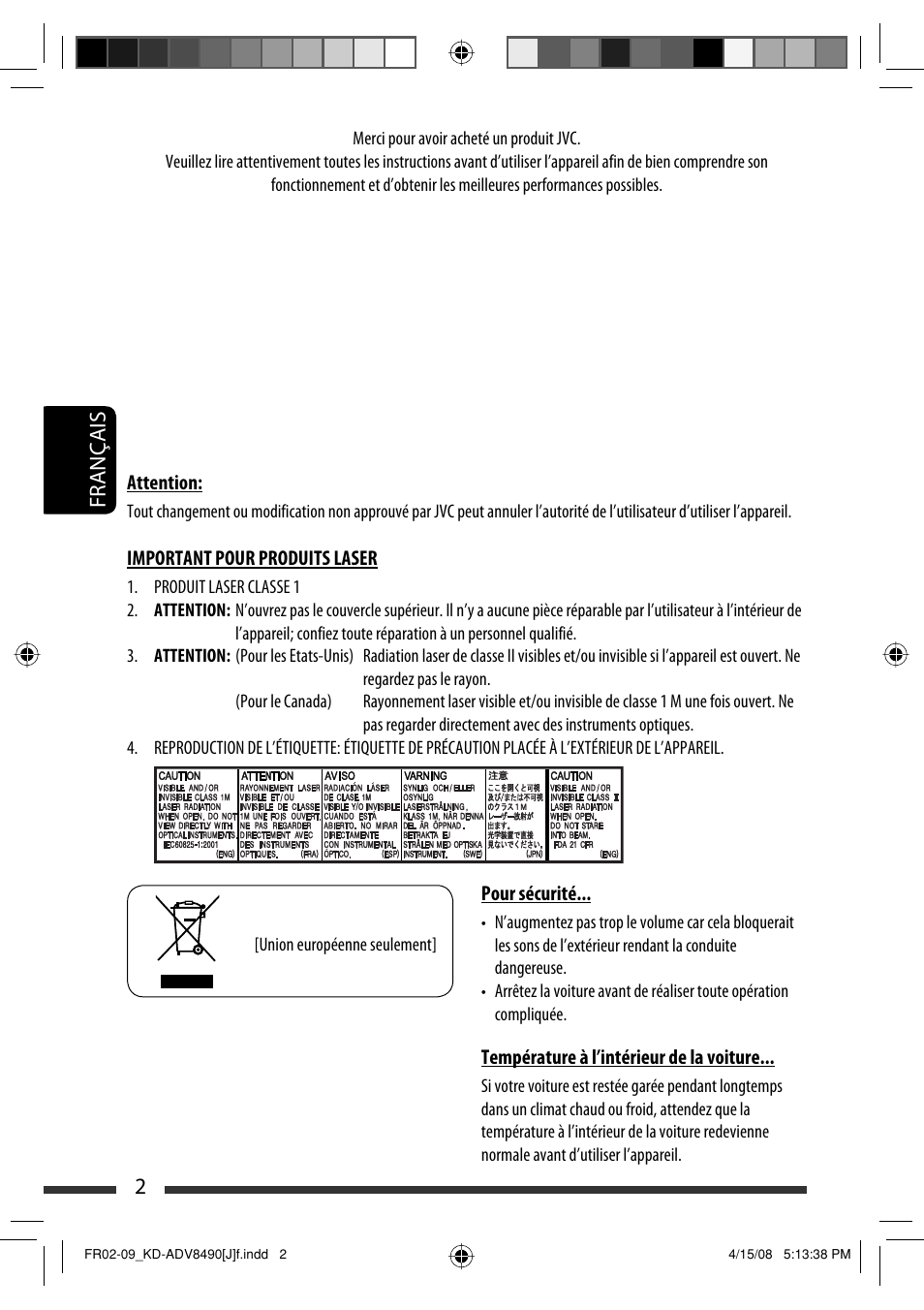2français | JVC KD-ADV8490 User Manual | Page 134 / 201