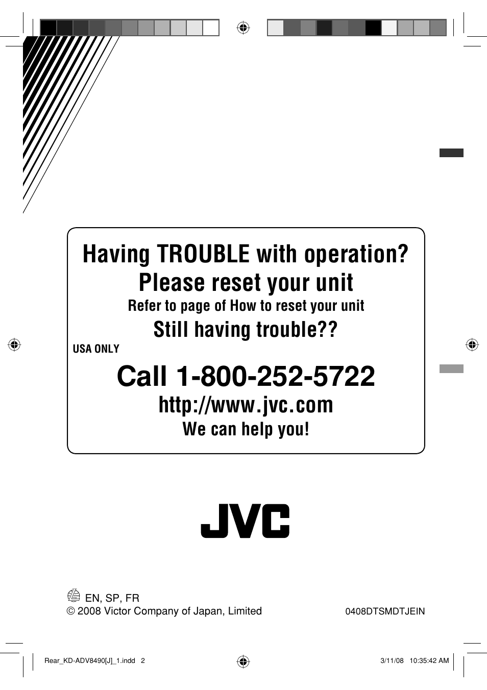 Still having trouble, We can help you | JVC KD-ADV8490 User Manual | Page 200 / 201