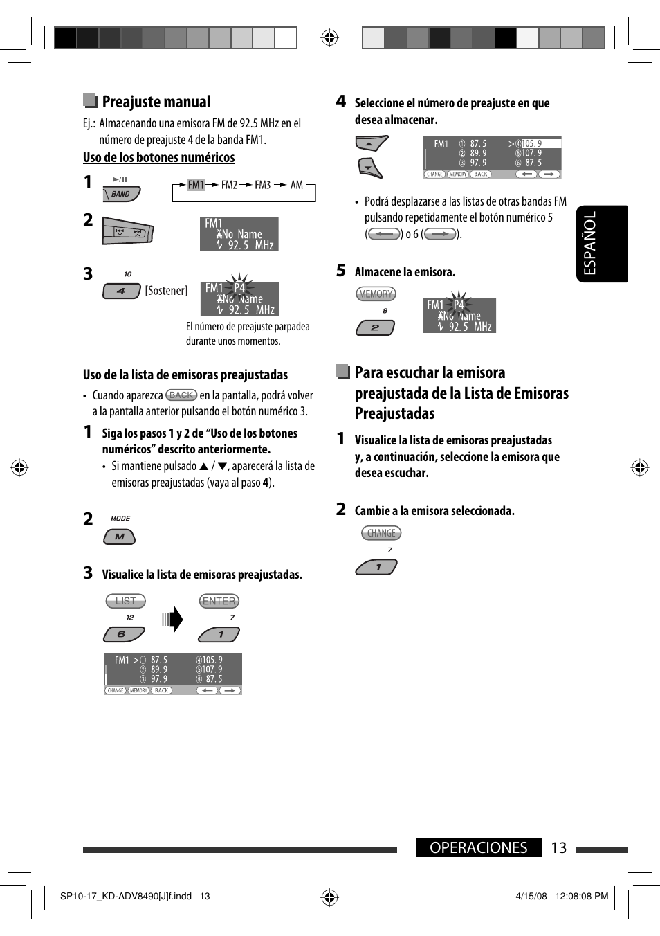 Preajuste manual | JVC KD-ADV8490 User Manual | Page 79 / 201