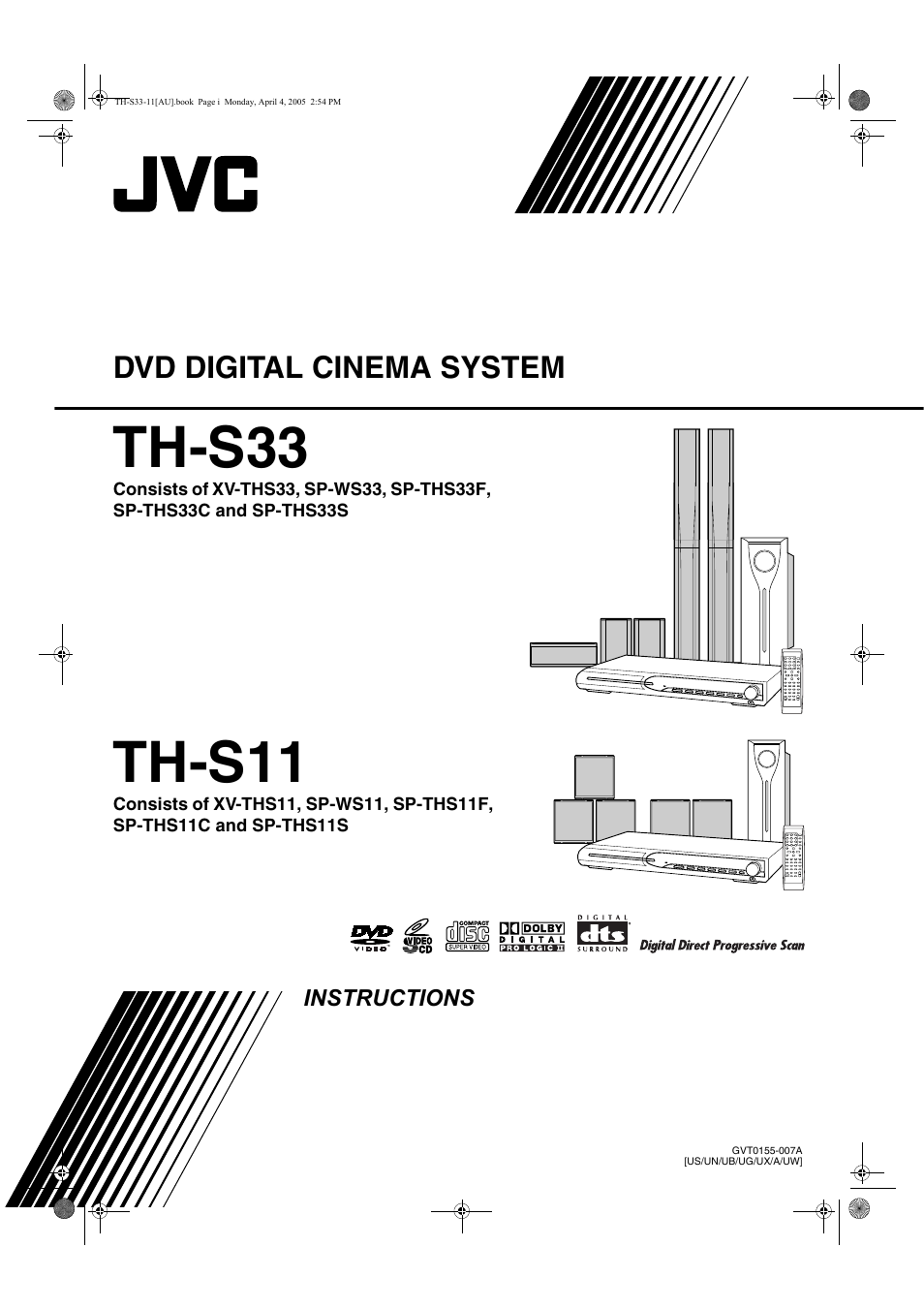 JVC TH-S33 User Manual | 41 pages