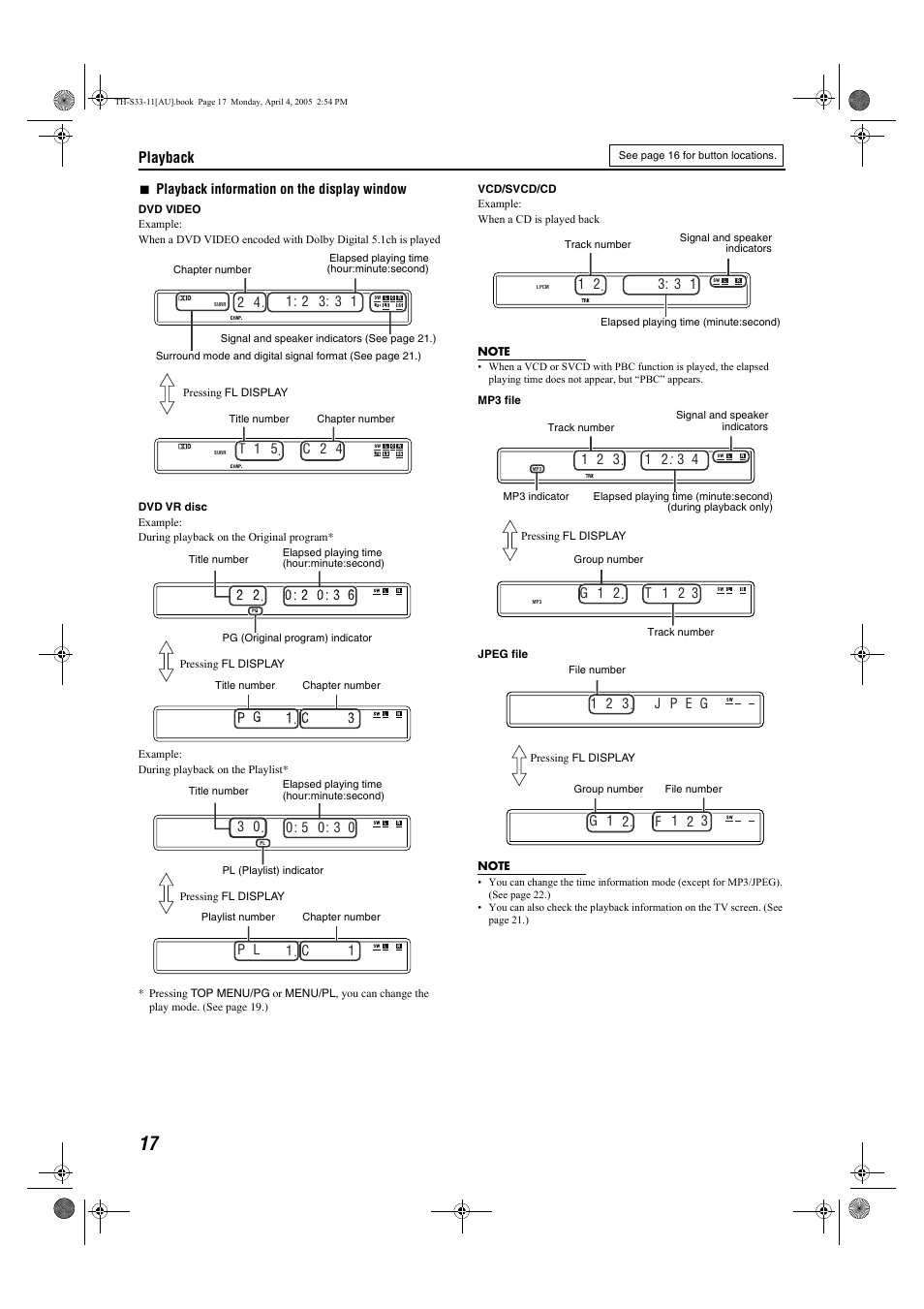 JVC TH-S33 User Manual | Page 20 / 41