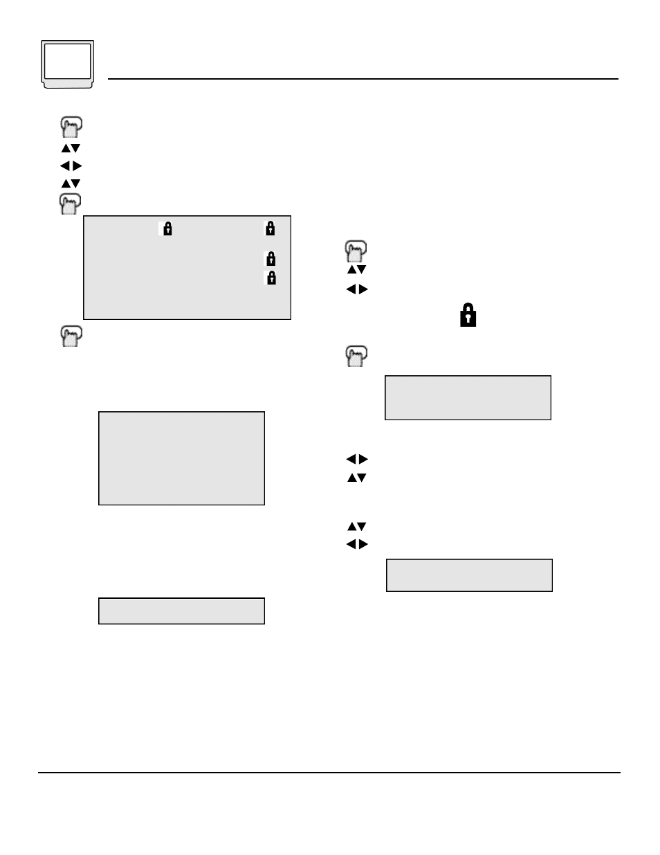 14 initial setup, Set lock code, Channel summary - lock | JVC C-13110 User Manual | Page 14 / 28