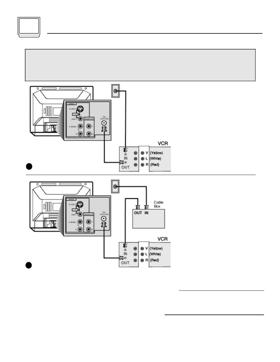 6connections, Cable and vcr connections | JVC C-13110 User Manual | Page 6 / 28