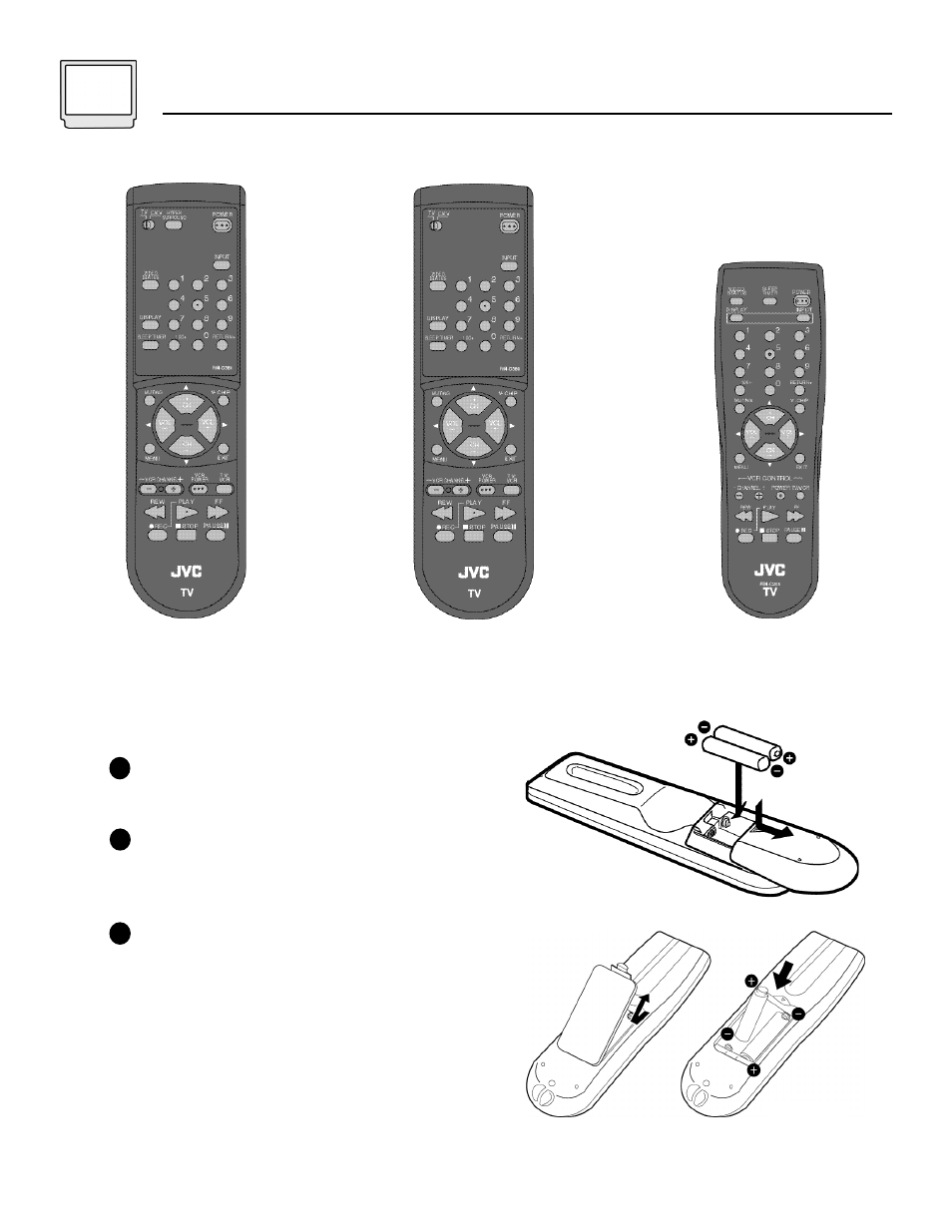 8getting started, Remote controls | JVC C-13110 User Manual | Page 8 / 28