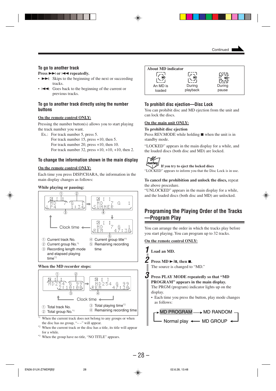 JVC UX-Z7MDR User Manual | Page 33 / 78