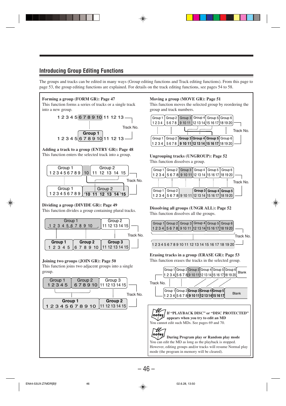 Introducing group editing functions | JVC UX-Z7MDR User Manual | Page 51 / 78