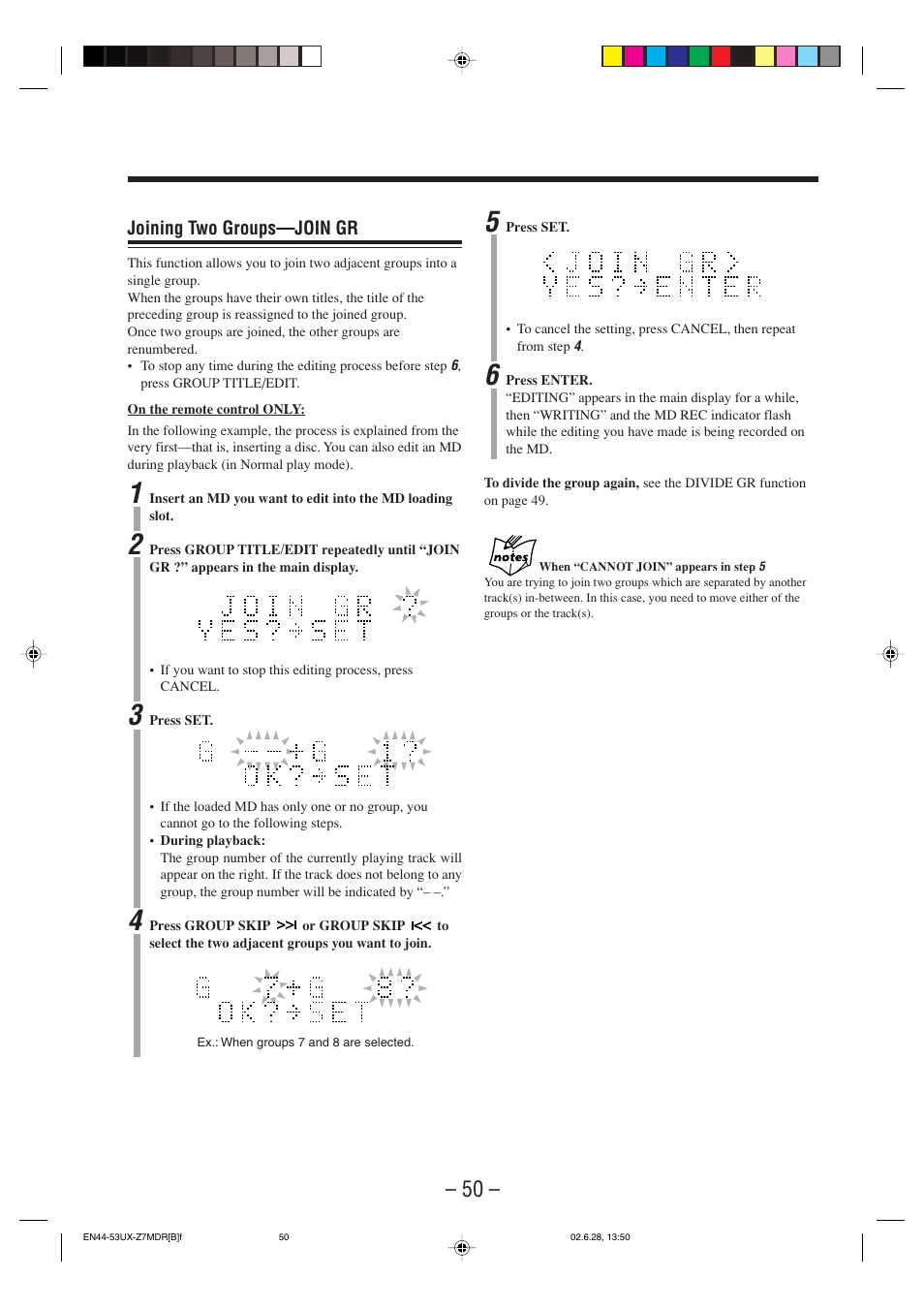 JVC UX-Z7MDR User Manual | Page 55 / 78