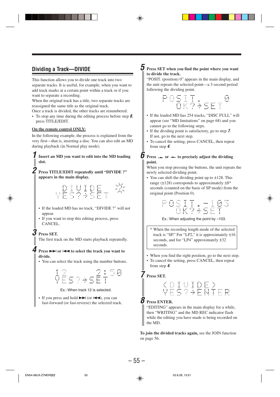 JVC UX-Z7MDR User Manual | Page 60 / 78