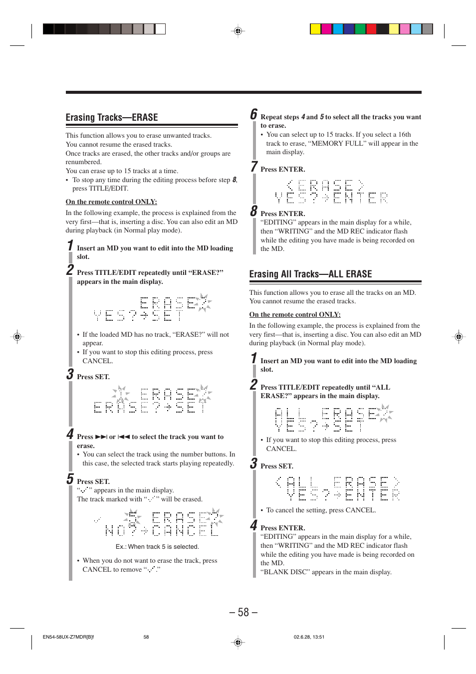 JVC UX-Z7MDR User Manual | Page 63 / 78