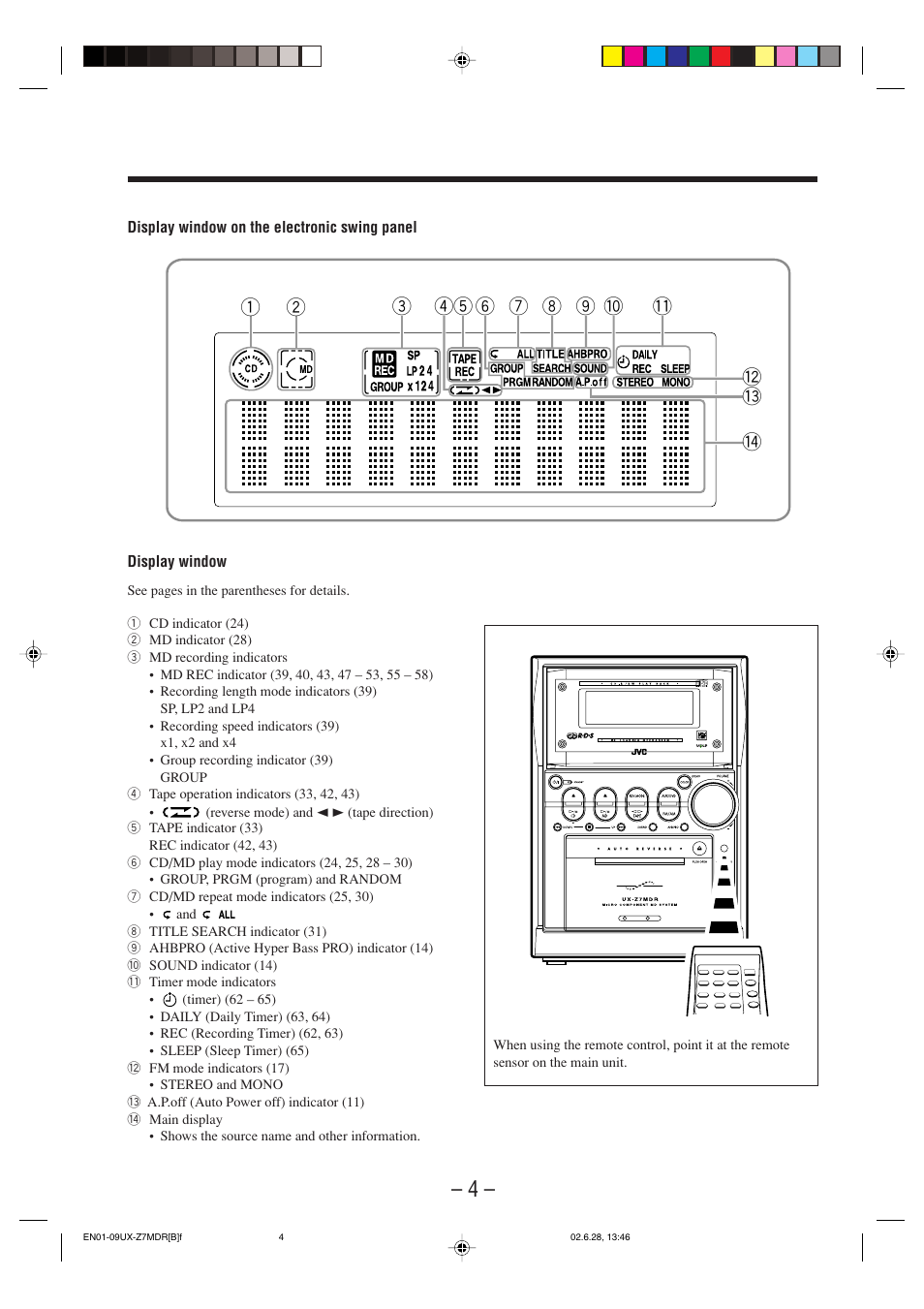 JVC UX-Z7MDR User Manual | Page 9 / 78